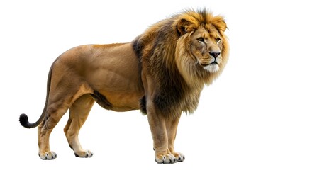 Obraz premium lion isolated on white background