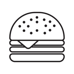 burger hamburger logo icon design