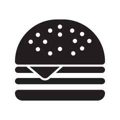 Burger icon, Cheeseburger symbol. Vector Illustration. For your website, logo, app, UI design. Vector illustration, isolated on white background