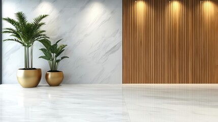 Elegant bank lobby with gold accents, marble floors, and soft lighting for a luxurious feel, luxury bank design, sophisticated, highend look