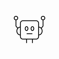 bot assistant icon sign vector