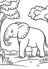 Naklejka premium elephant