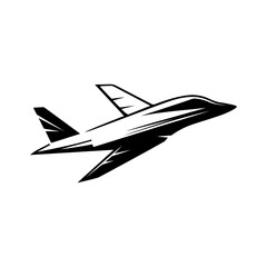 vector illustration of a jet airplane