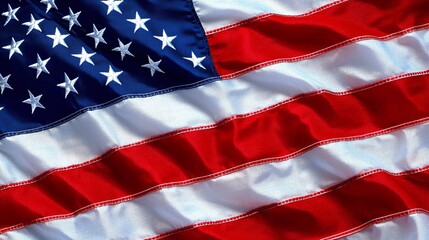 Obraz premium American Flag in the Wind