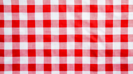 Enjoy summer picnics with a classic red and white checkered tablecloth