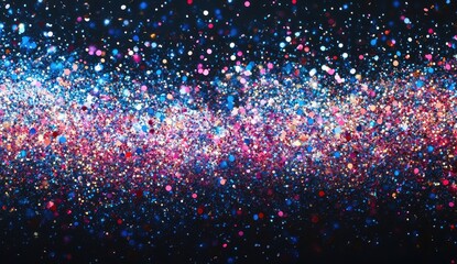 Abstract glitter explosion