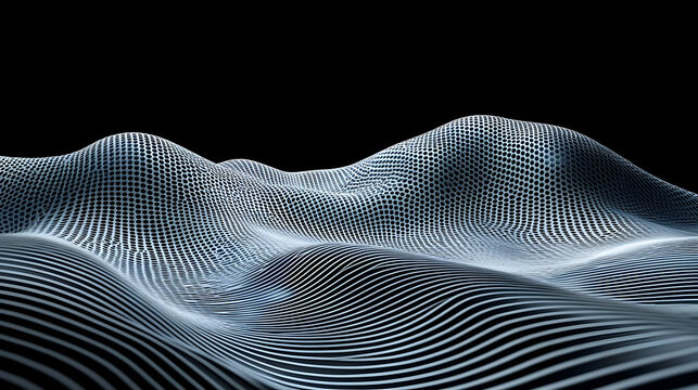 Abstract Geometric Wave Pattern Design