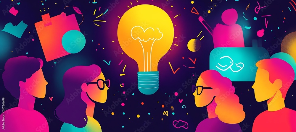 Poster a vibrant online course banner with dynamic visuals and a clear call-to-action
