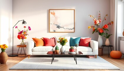 Colorful Living Room Decor
