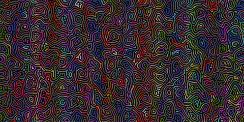 Abstract background from color curves noisy lines. Chaotic lines texture.