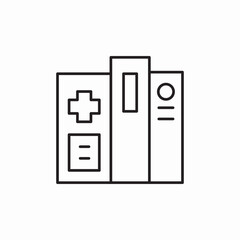 medical folders icon sign vector