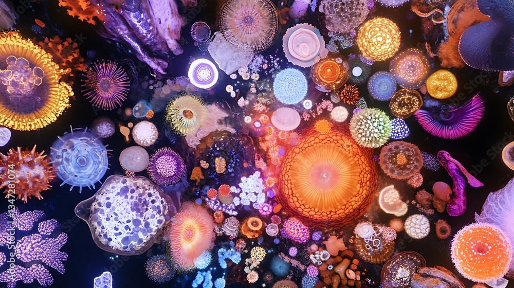 Poster Intricate Biological Framework with Dynamic Interactions

