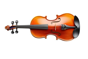 Isolated violin on transparent background