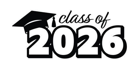 Class of 2026 with graduation cap