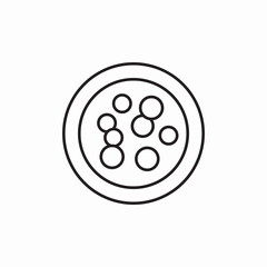 petri dish icon sign vector
