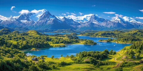Alaska landscape banner
