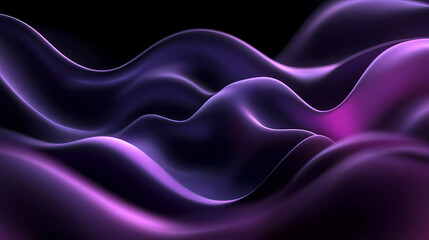 Obraz premium Abstract Purple Waves with Flowing Violet Tones