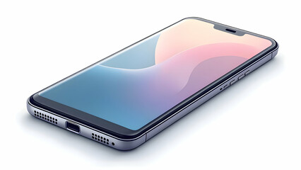 Vector-style clip art of a modern smartphone