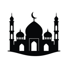 mosque silhouette art