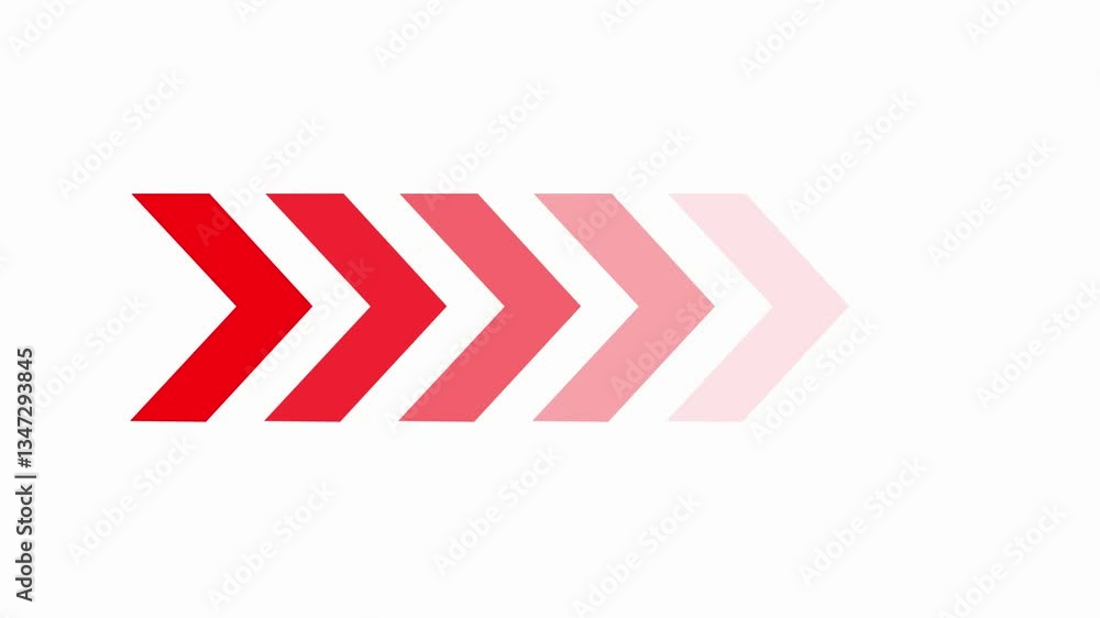 Poster arrow loop animation direction concept. colorful arrow icon concept. arrow direction sign animation 