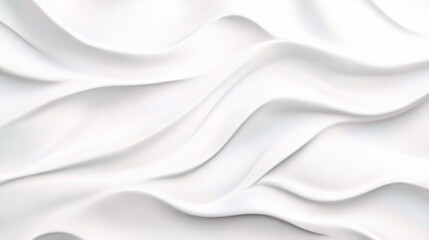 Obraz premium Soft White Seamless Wave Pattern Texture for Background Design