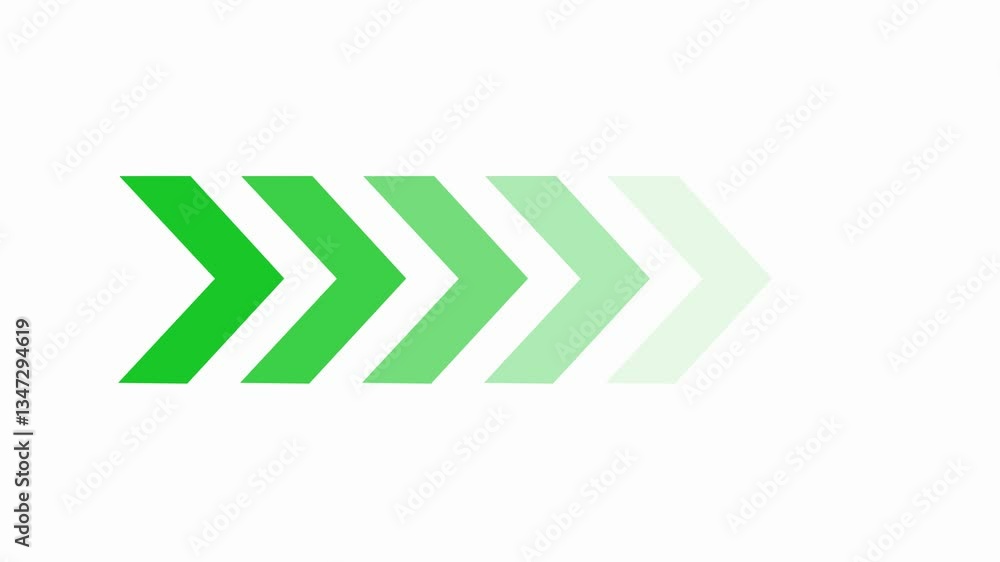 Poster arrow loop animation direction concept. colorful arrow icon concept. arrow direction sign animation 
