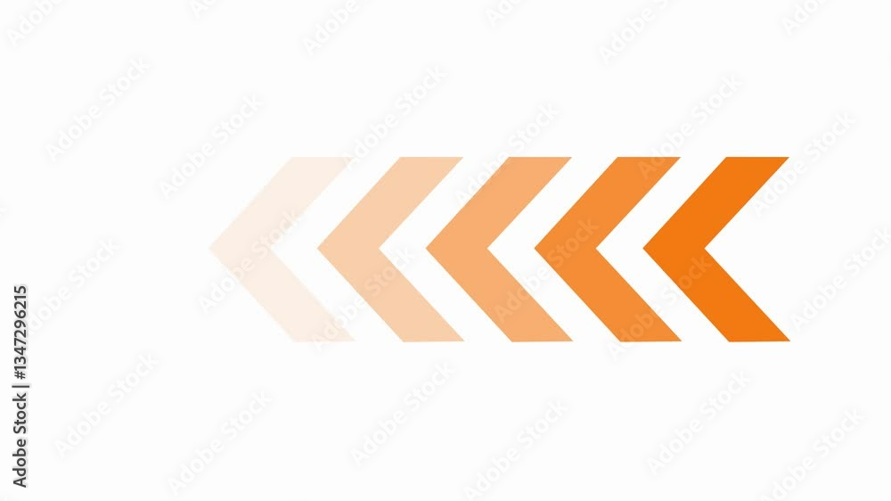 Poster arrow loop animation direction concept. colorful arrow icon concept. arrow direction sign animation 