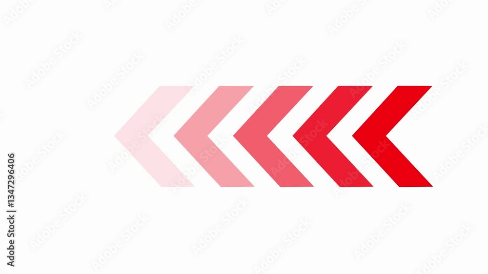 Poster arrow loop animation direction concept. colorful arrow icon concept. arrow direction sign animation 
