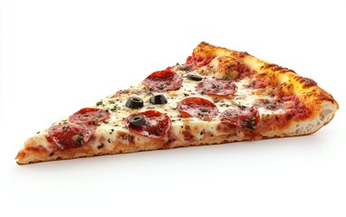 Delicious pizza slice