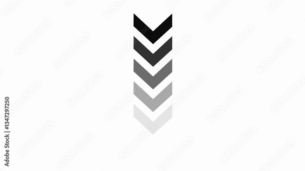 Poster arrow loop animation direction concept .colorful arrow icon concept. arrow direction sign animation 