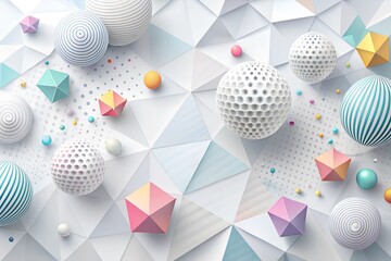 Cubs  Abstract Geometric Background Design
