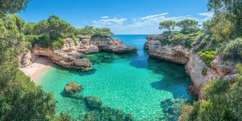 Fototapeta premium Algarve landscape banner