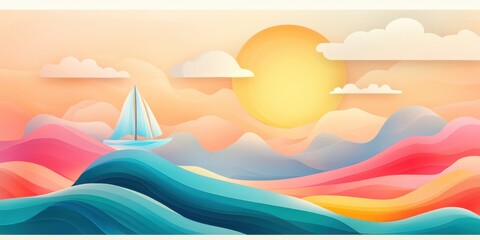 Fototapeta premium Algarve landscape banner