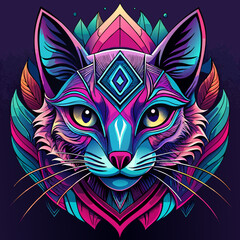 Obraz premium tribal wolf tribal tattoo