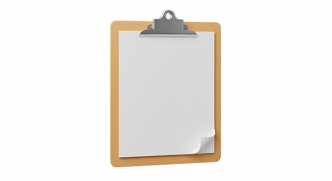 Blank Clipboard  Paper Mockup