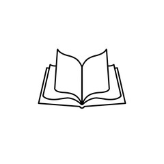 Open book vector