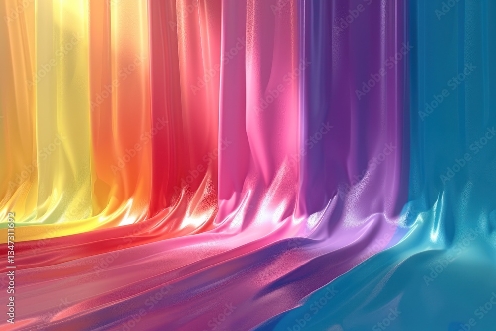 Poster blending pastel colors create a smooth, dreamy gradient with soft lighting and balanced hues that ev