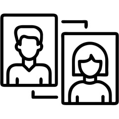 Portraits of diverse people with different hairstyles on a minimalistic background for inclusivity