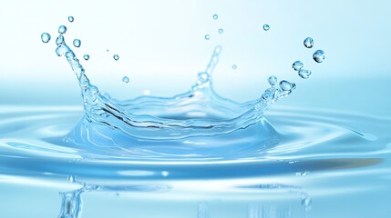 High-speed capture of fresh milk splash, detailed suspended droplets and smooth reflections.