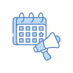 Obraz premium Event Marketing vector icon stock illustration
