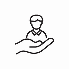 Customer care service icon vector sign