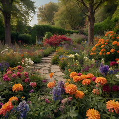 "Rainbow of Blooms"
A kaleidoscope of colors, as flowers of every hue &ndash; from soft pastels to vibrant tropical &ndash; come together in a dazzling display.