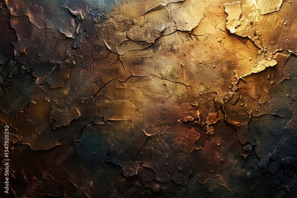 Poster old canvas reveals texture and imperfections under warm diffused light, creating a captivating and n