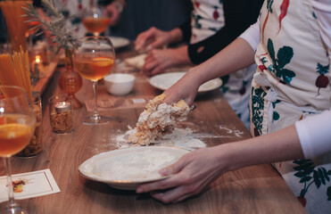 the process of making lasagna dough