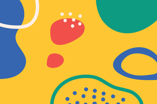 Abstract pattern background. Creative design of tendi colorful boho doodle. Vector illustration