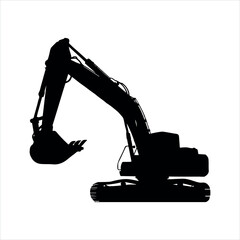 Excavator silhouette
