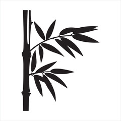 Bamboo left silhouette
