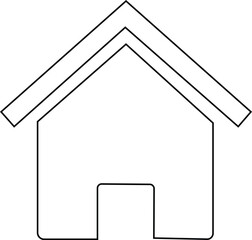 Fototapeta premium home i con illustration vector art design