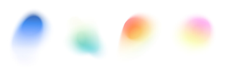 Soft blue gradient background with pastel mesh elements, blurred circular shapes, and smooth color gradation. Flat vector illustration isolated on white background.