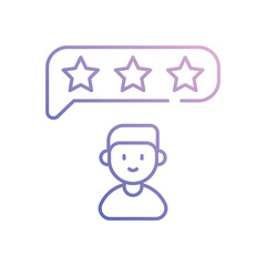 Obraz premium Online Reputation Managment vector icon stock illustration